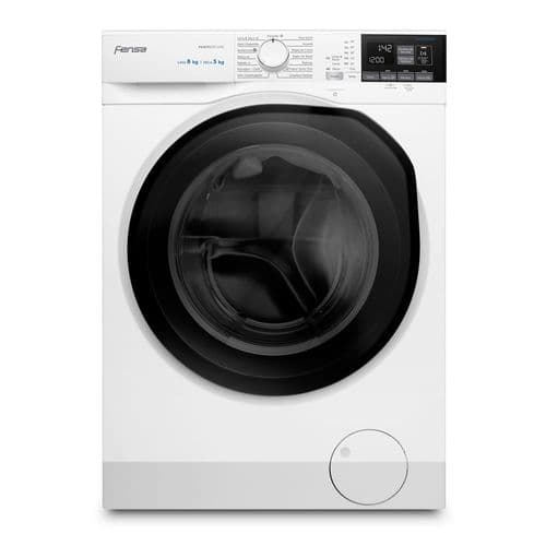 Lavadora Secadora Fensa 8Kg Carga Frontal Vapour Care y AutoSense 8WD Blanca