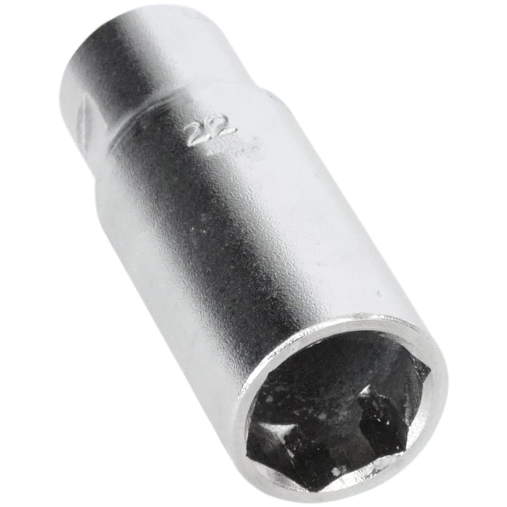 Ferramenta tipo Soquete 22mm Vazada Longa 80mm com Encaixe 12 Pol CRKOMBATT-KBT6022