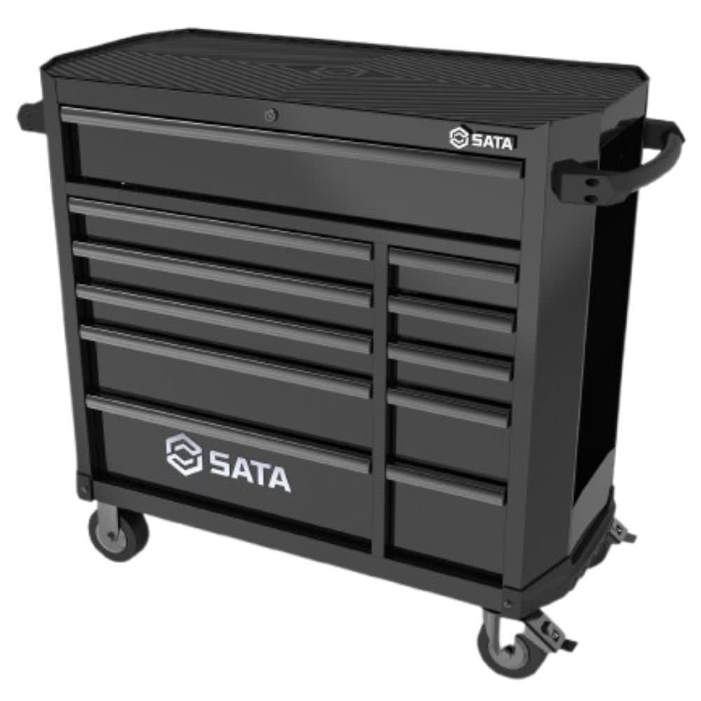 Carro para Ferramentas com 11 Gavetas Preto SATA-ST95114G-B