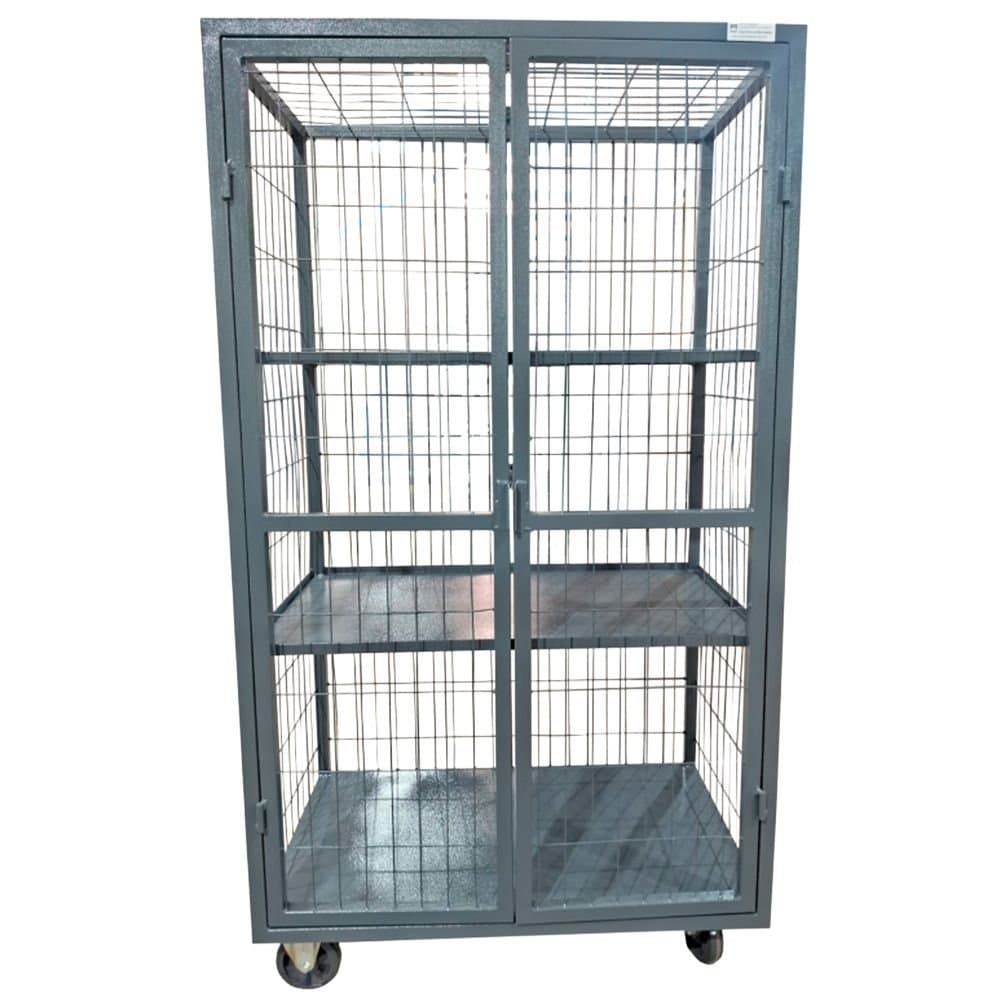 Armario para Ferramentas Fechado 02 Prateleiras 02 Portas com Puxador e Rodizios 300 Kg WMF-WMFCBI186010