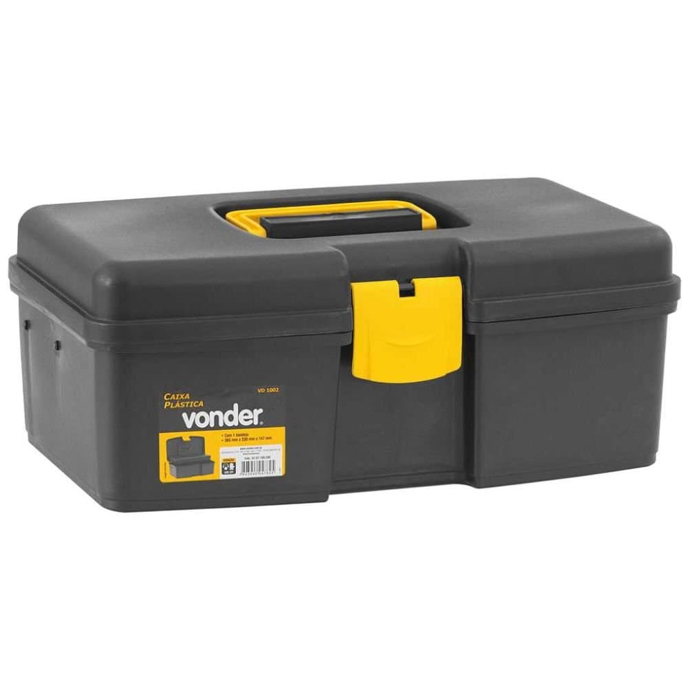 Caixa PlasticaMaleta VD 1002 com 1 Bandeja VONDER-6107100200