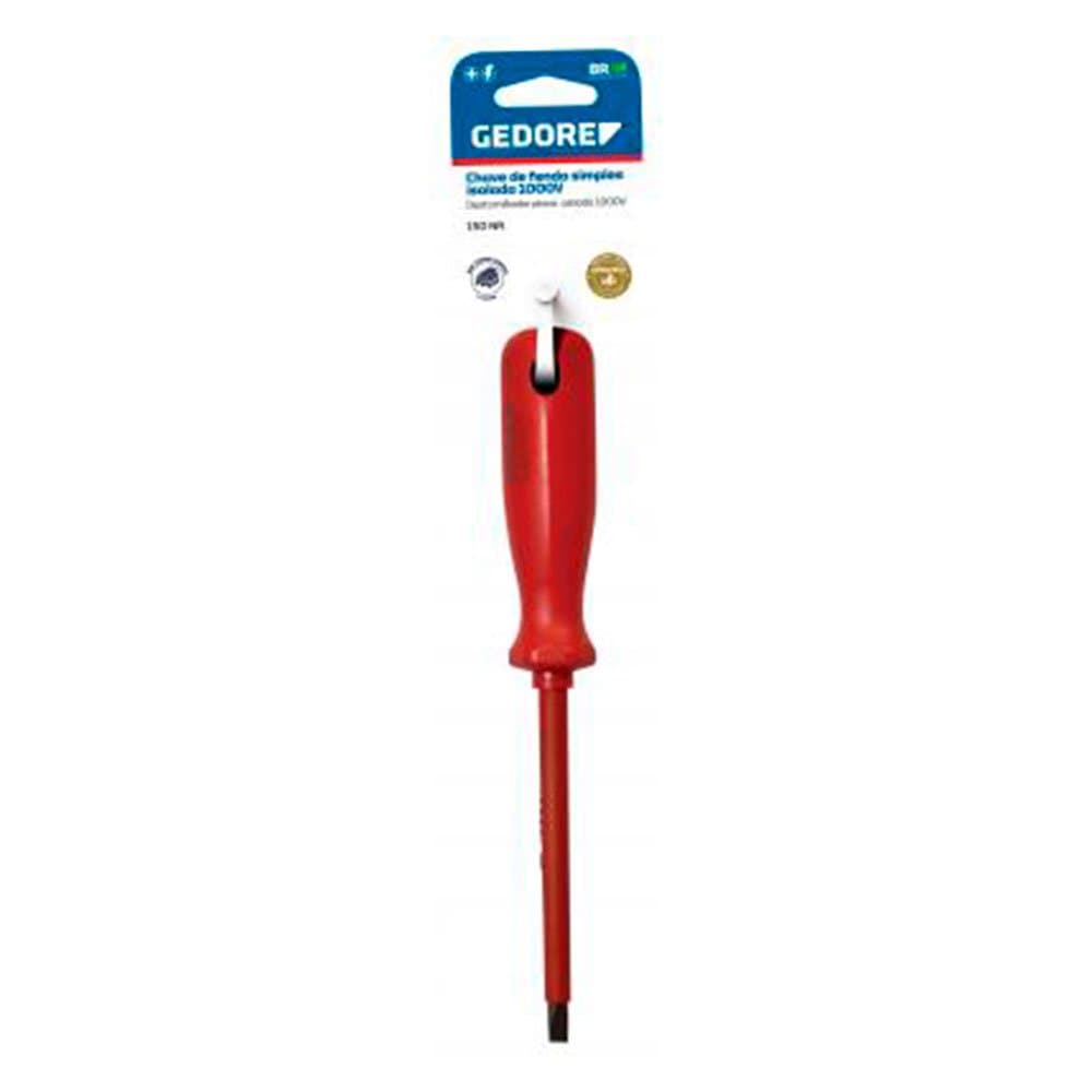 Chave de Fenda Simples Isolada 6 X 150mm com Cartela GEDORE-150NR-14x6