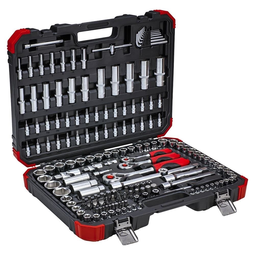 Jogo de Soquetes com Encaixe de 14 38 e 12 Pol 172 Pecas GEDORE RED-R45603172