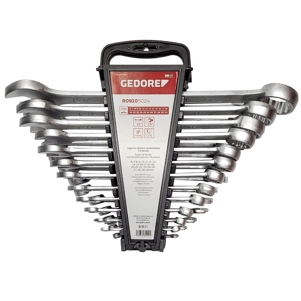 Jogo de Chave Combinada de 6-32mm com 24 Pecas GEDORE RED-R09105024