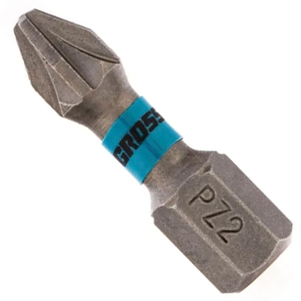 Bits de Torcao para Ferramentas de Impacto PZ2 X 25mm com 2 Unidades GROSS-1147855