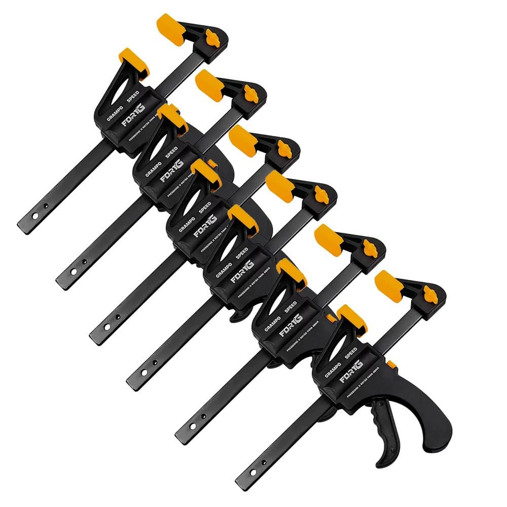 Kit com 6 Grampos de Aperto Rapido Speed 4 Pol FORTGPRO-K4955