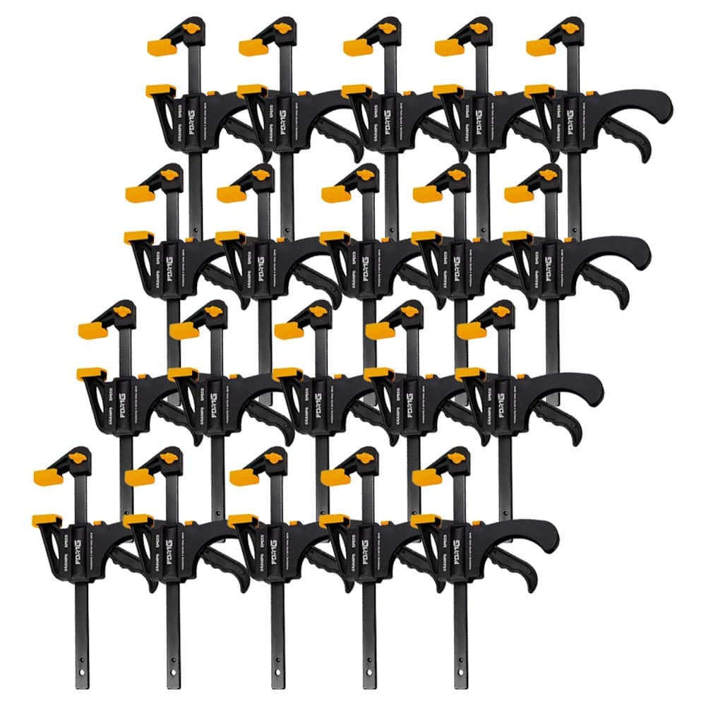 Kit com 20 Grampos de Aperto Rapido Speed 4 Pol FORTGPRO-K4957