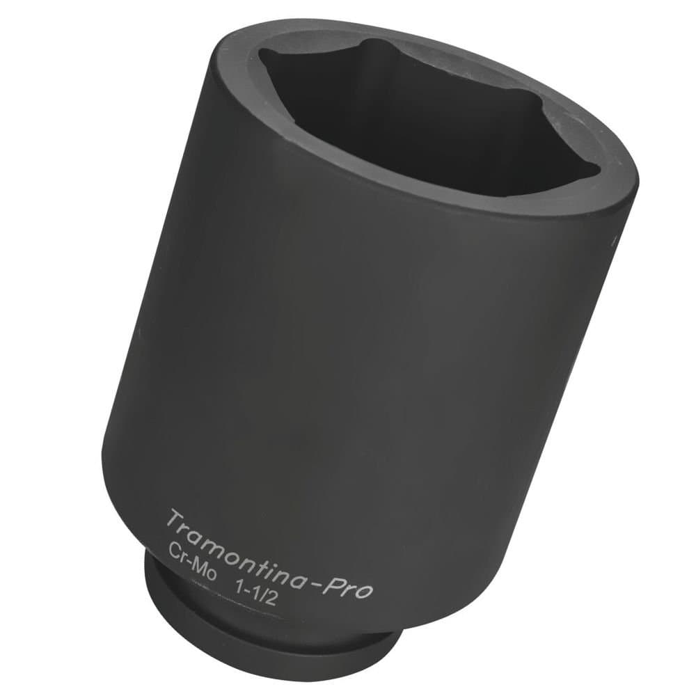 Soquete de Impacto Sextavado Longo de 90mm com Encaixe de 1-12 Pol TRAMONTINA PRO-44939090