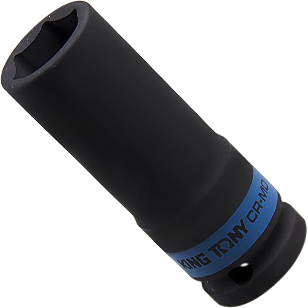 Soquete de Impacto Sextavado Extra Longo 19mm com Encaixe 12Pol KINGTONY-443519M