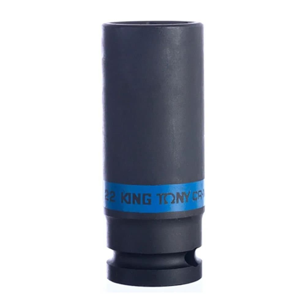 Soquete de Impacto Extra Longo 22 mm e Encaixe de 12 Pol KINGTONY-443522M