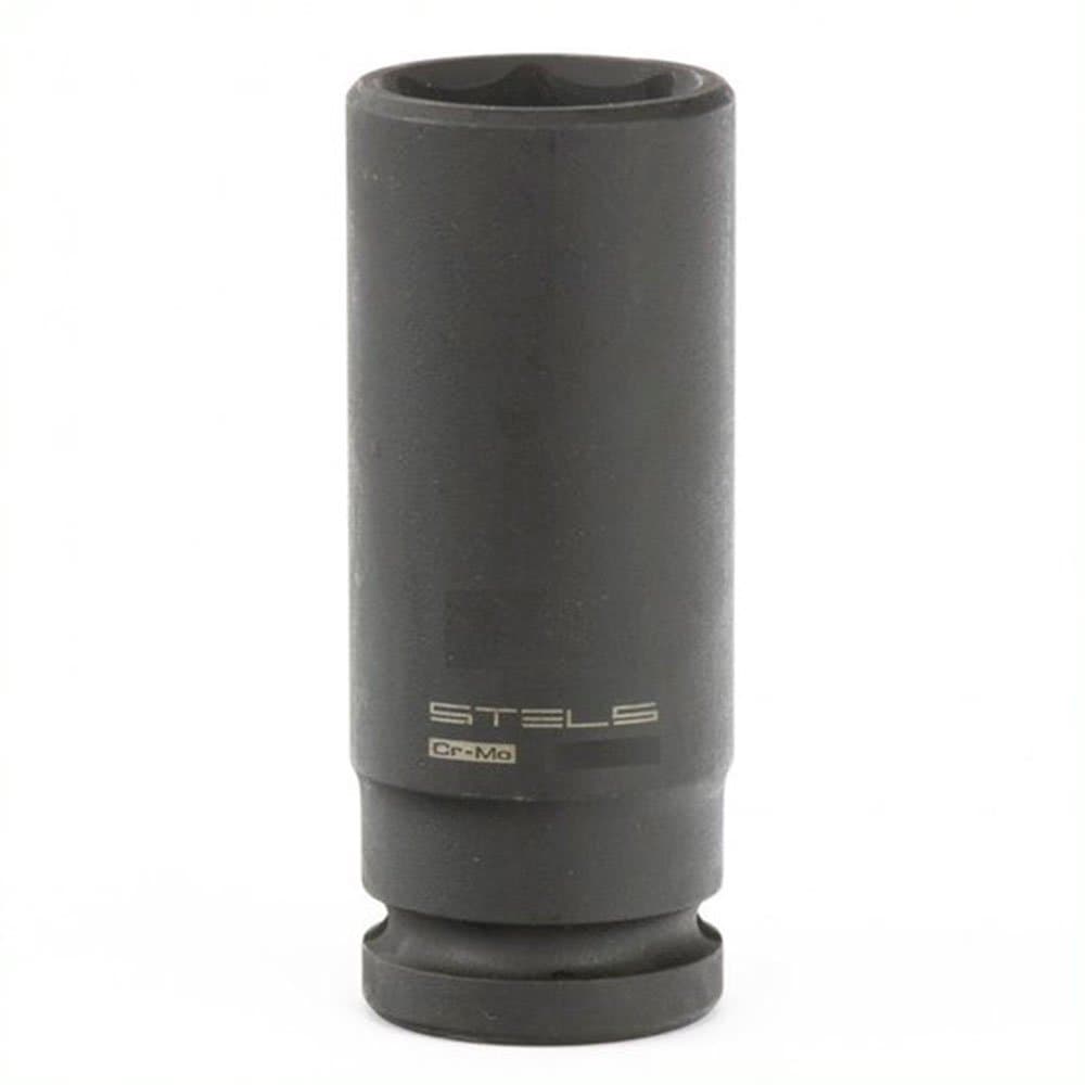 Soquete de Impacto Hexagonal Longo CRMO 15mm com Encaixe 12 Pol STELS-1394155
