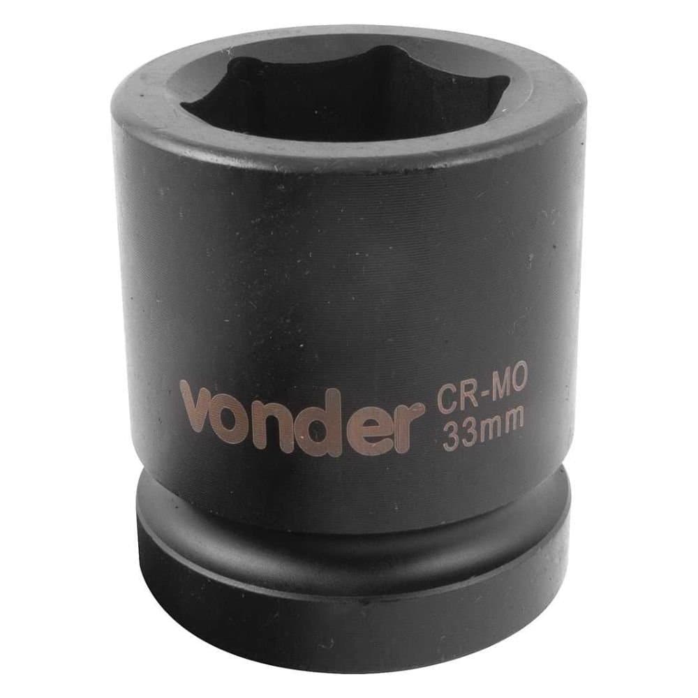 Soquete de Impacto Sextavado 33mm com Encaixe de 1 Pol VONDER-3061001033