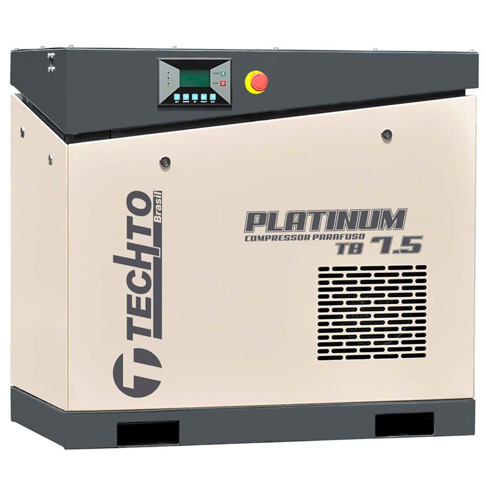 Compressor de Ar Parafuso Platinum TB75 75HP 28 Pes 380V - Trifasico TECHTO-643