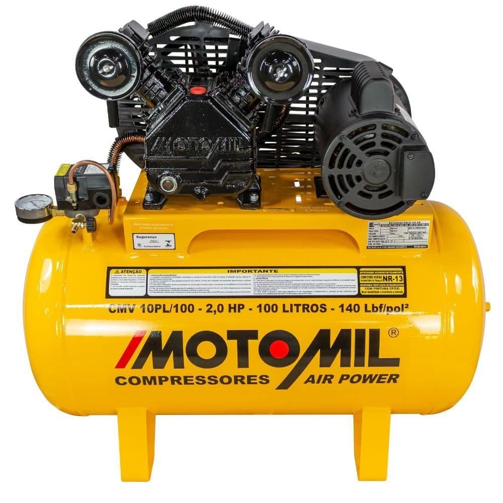 Compressor de Ar 2HP 9 Pes 100L 220V CMV 10PL100A MOTOMIL-0003944