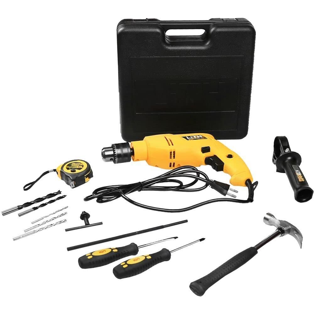 Jogo Furadeira de Impacto 12 Pol 720W 127V Velocidade Variavel e Reversivel com Maleta e Acessorios LITH-LT7002XS1