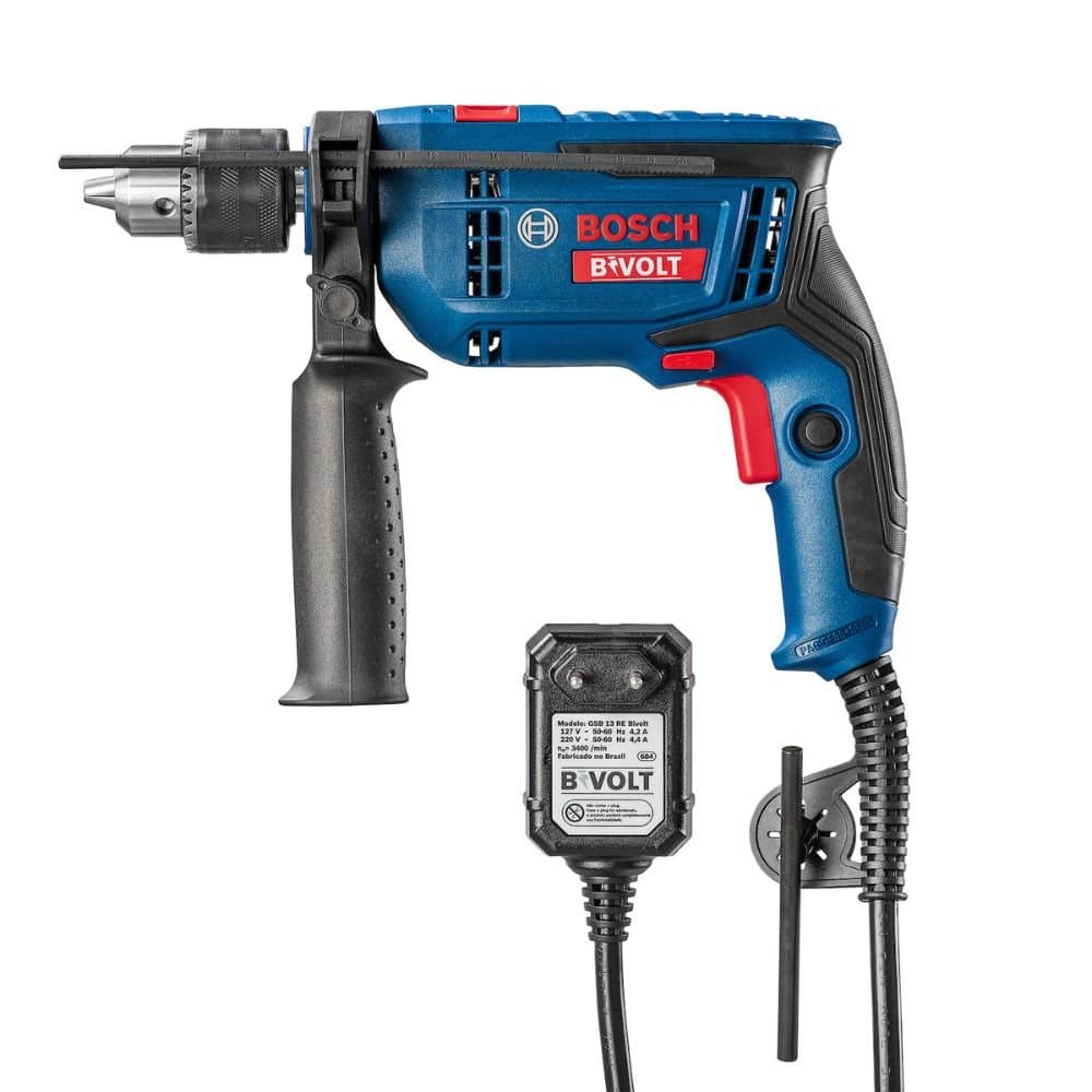 Furadeira de Impacto 12Pol GSB 13 RE 750W Bivolt BOSCH-06012B80Z0-000