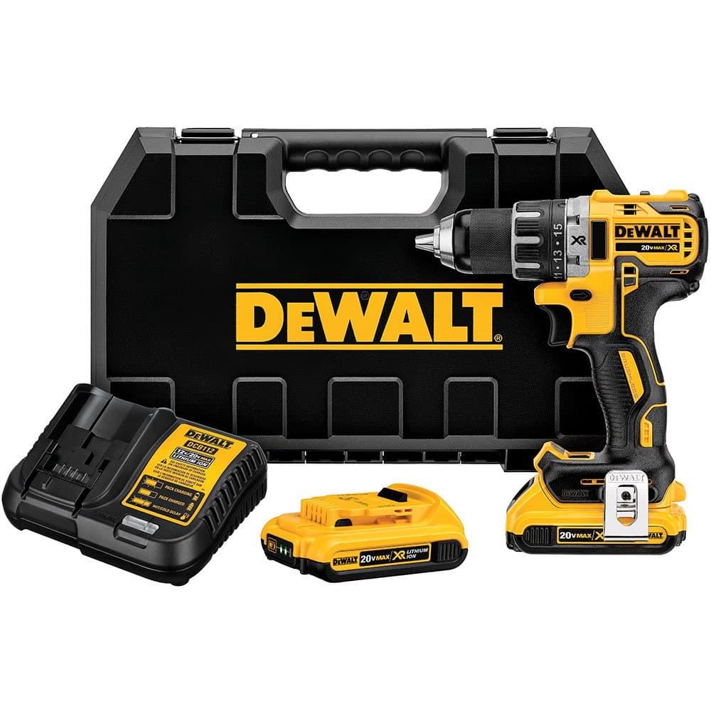 Parafusadeira Furadeira 12 Pol 20V Brushless com 2 Baterias 20Ah Carregador 127V e Maleta DEWALT-DCD791D2-BR
