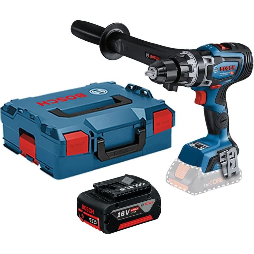 Combo Parafusadeira e Furadeira de Impacto 12Pol 18V com Maleta 18V 150C Bateria de Ions de Litio 40Ah 18V BOSCH-K8893