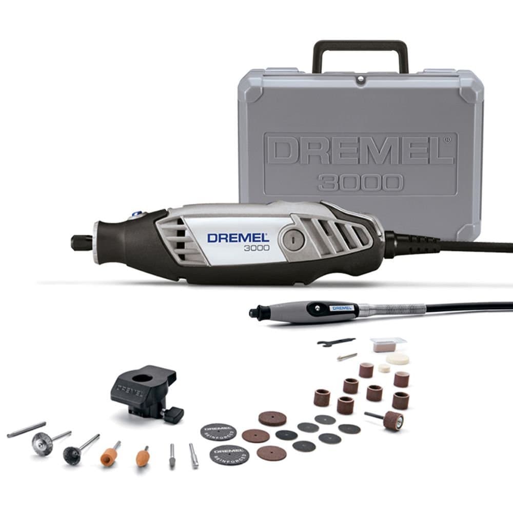 Combo Microrretifica 3000 Velocidade Variavel 90W 110V com 2 Acoplamentos Acessorios e Maleta DREMEL-30002
