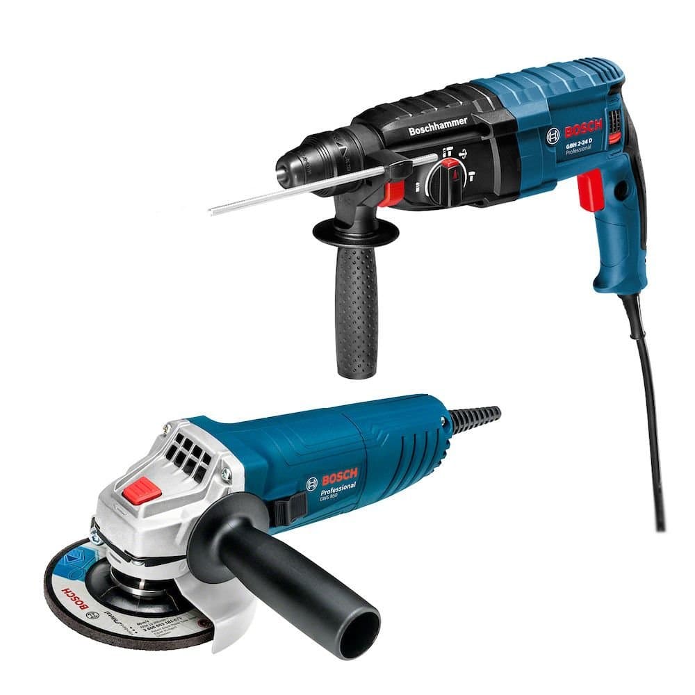 Combo Martelete GBH 2-24D Esmerilhadeira GWS 850 127V BOSCH-06112A75D0-000