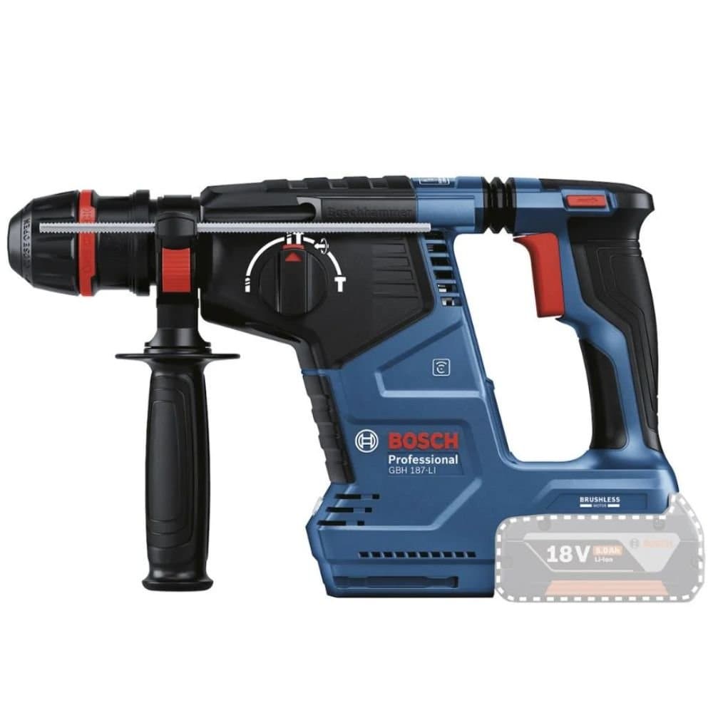 Combo Martelete Perfurador Rompedor SDS Plus 24 18V Brushless 187-LI Bateria de Ions de Litio 40Ah 18V BOSCH-K8877