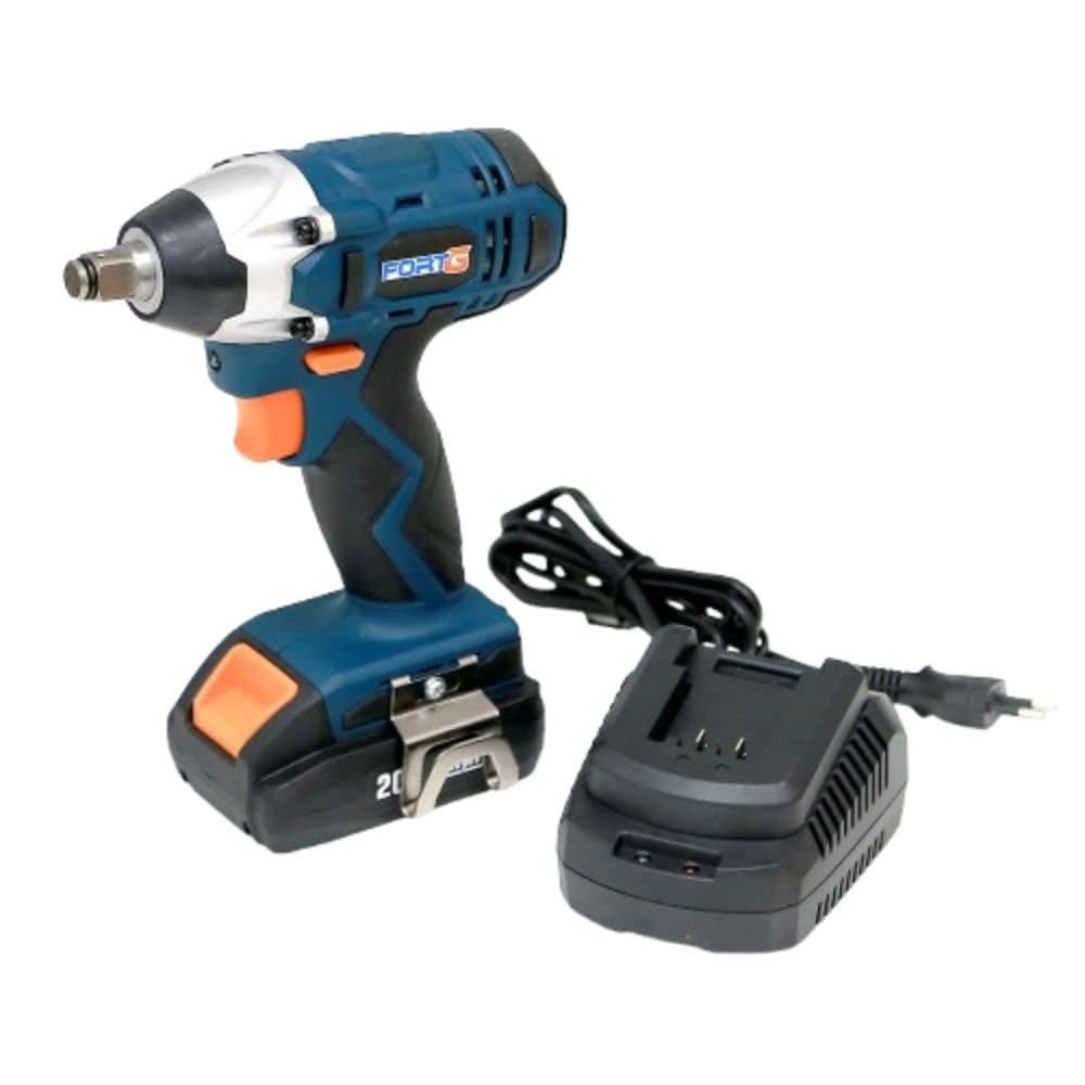 Chave de Impacto Eletrica 12 Polegadas 350Nm a Bateria 20V com Carregador Bivolt FORTGPRO-FG3027