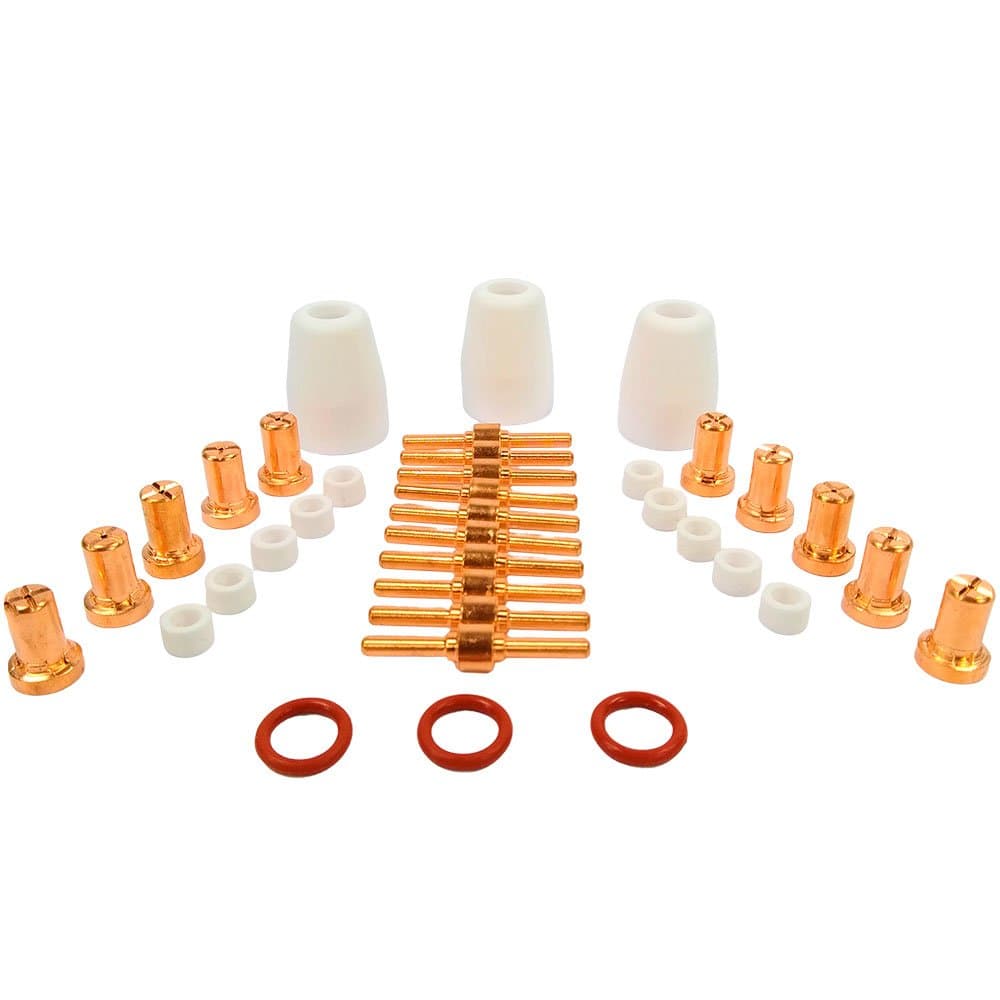 Kit Consumiveis para Tocha Plasma Longo com 36 Pecas V8 BRASIL-20128