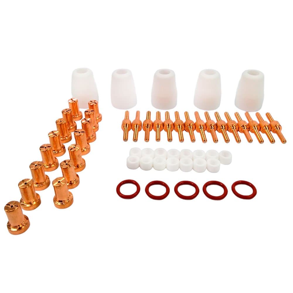 Kit Consumiveis para Tocha Plasma Longo com 55 Pecas V8 BRASIL-20130