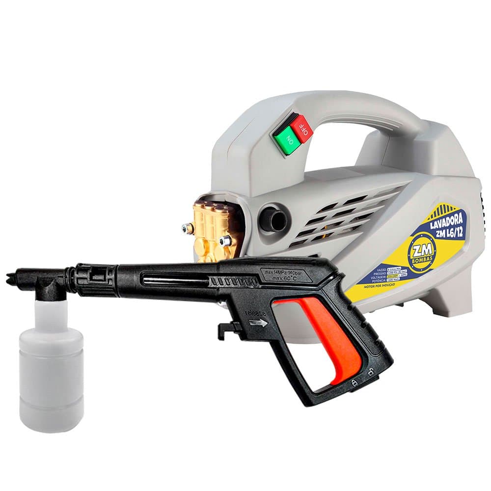 Lavadora Alta Pressao Portatil 2CV L612 1600W Semiprofissional ZM BOMBAS-584013