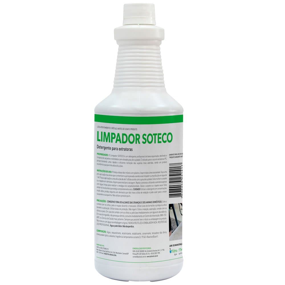 Limpador Soteco para Extratora 1 Litro IPC BRASIL-SBN1601