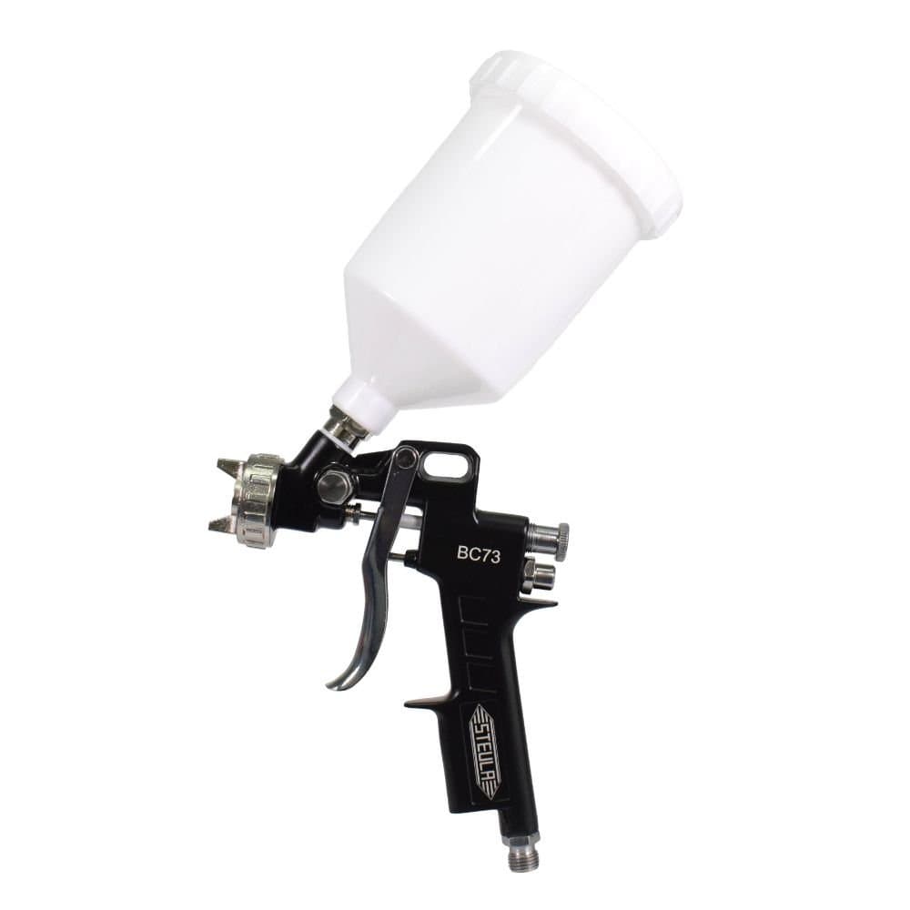 Pistola para Pintura Bico 20mm 600ml Tipo Gravidade com Leque STEULA-BC73-20
