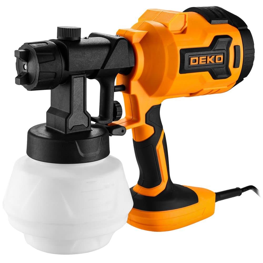 Pistola de Pintura Pulverizadora HVLP Eletrica 550W 800ml 220V com 3 bicos e Acessorios DEKO-DKSG55G1