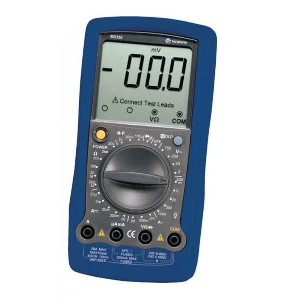 Multimetro Digital Profissional a Bateria 9V MD-330 INCOTERM-T-MUL-0030