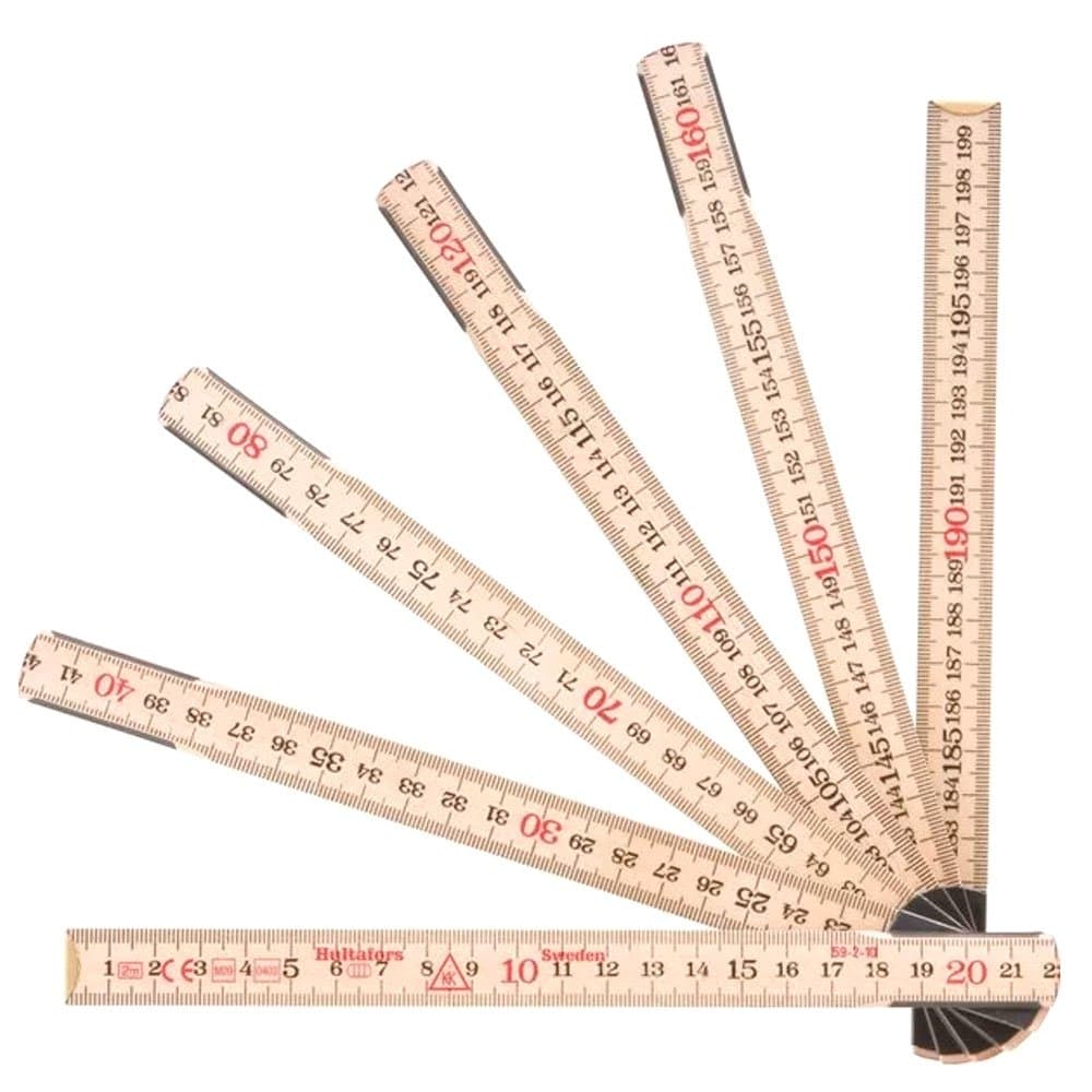 Escala Metrica Dobravel de Madeira 1m x 173mm com 6 Dobras MAD-5916 HULTAFORS-3860591600