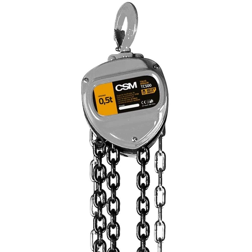 Talha Manual de Corrente TC500 500Kg 12 Metros CSM-71000936