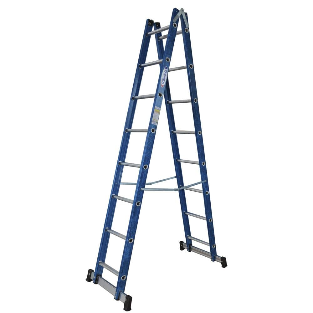 Escada Tesoura Dupla 24M com 8 Degraus WBERTOLO-TDAFP8