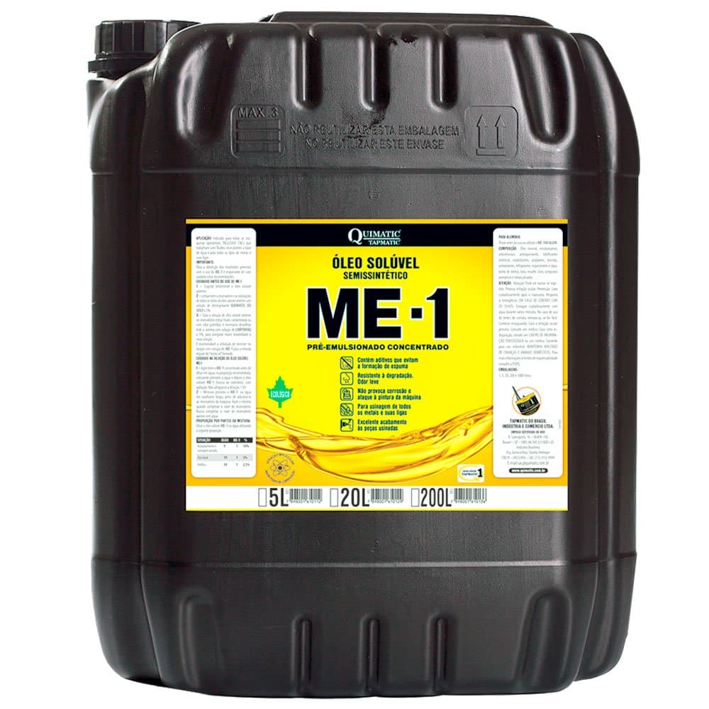 Oleo Soluvel Semissintetico Ecologico 20 Litros QUIMATIC-AB2