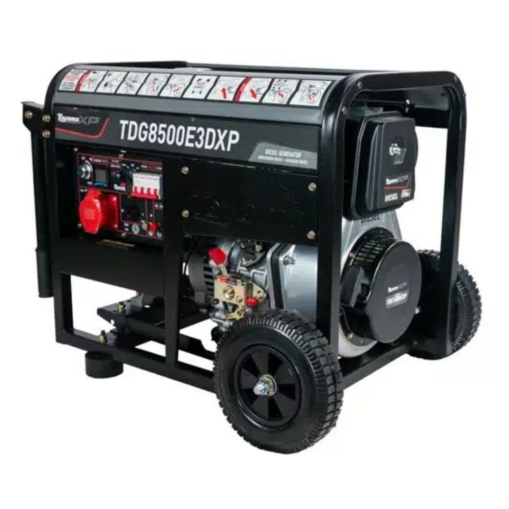 Gerador a Diesel TDG8500E3DXP Trifasico 220V 498CC 75kVA com Partida Eletrica TOYAMA-251-056
