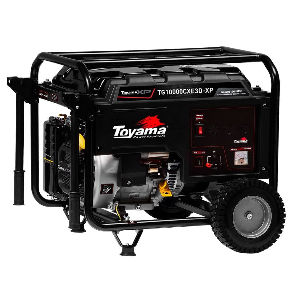 Gerador de Energia a Gasolina 4T 459CC 1125kVA Trifasico 220V TG10000CXE3D-XP com Partida Eletrica TOYAMA-201-035