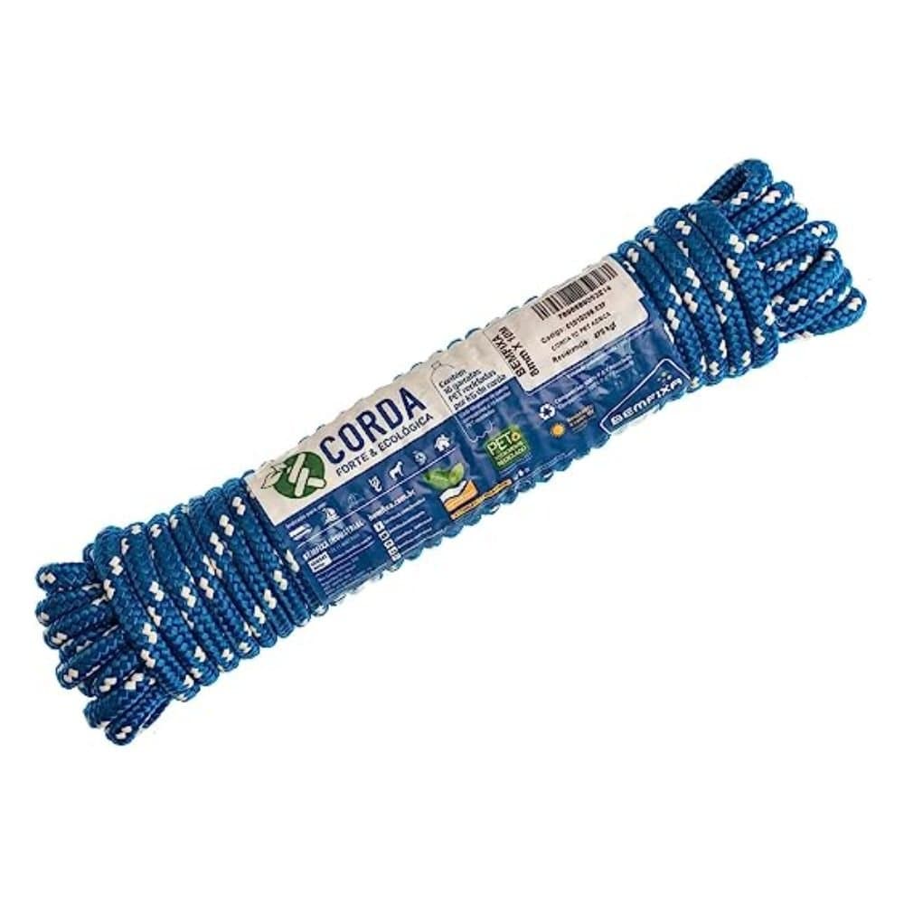 Corda Poliester Meada Azul 8mm x 20m BEMFIXA-5323