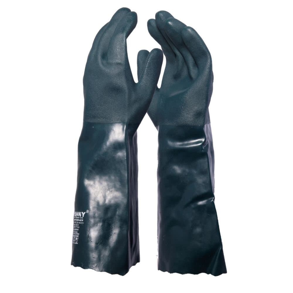 Luva de Seguranca PVC e Algodao Petronit Verde Tamanho XG 45cm - 1 Par DANNY-DA12214 XG VD