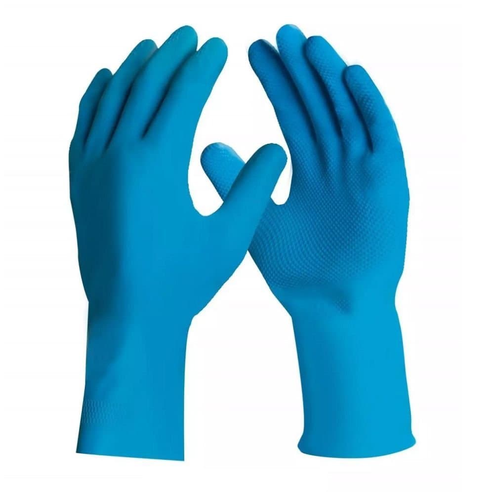 Luva de Seguranca Latex Natural e Borracha Nitrilica Silver Grip Azul Tamanho XG - 1 Par DANNY-DA360 WXG AZ