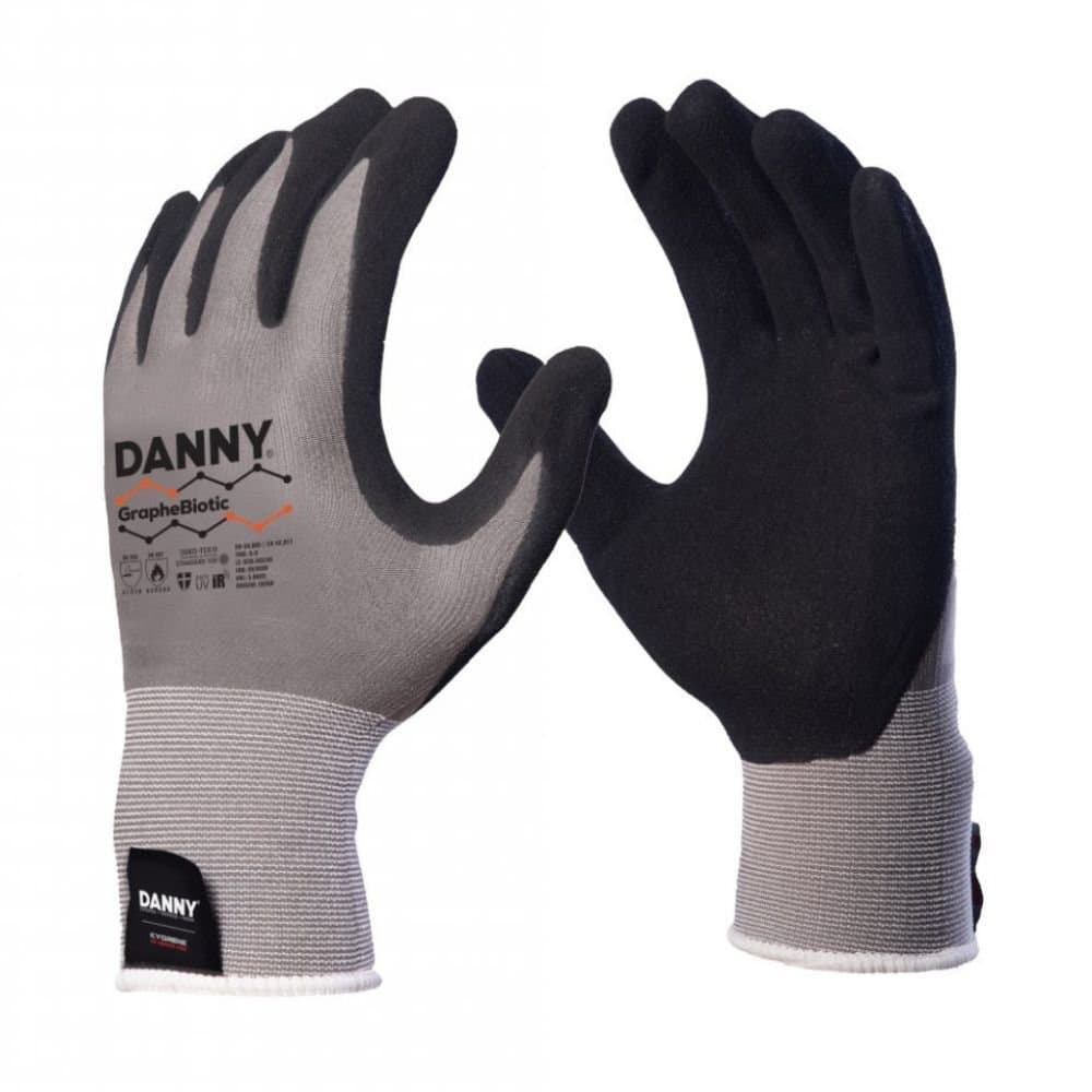 Luva de Seguranca Grafeno com Nitrilico Foam GrapheBiotic Cinza Tamanho XG - 1 Par DANNY-DA50000 XG CZ