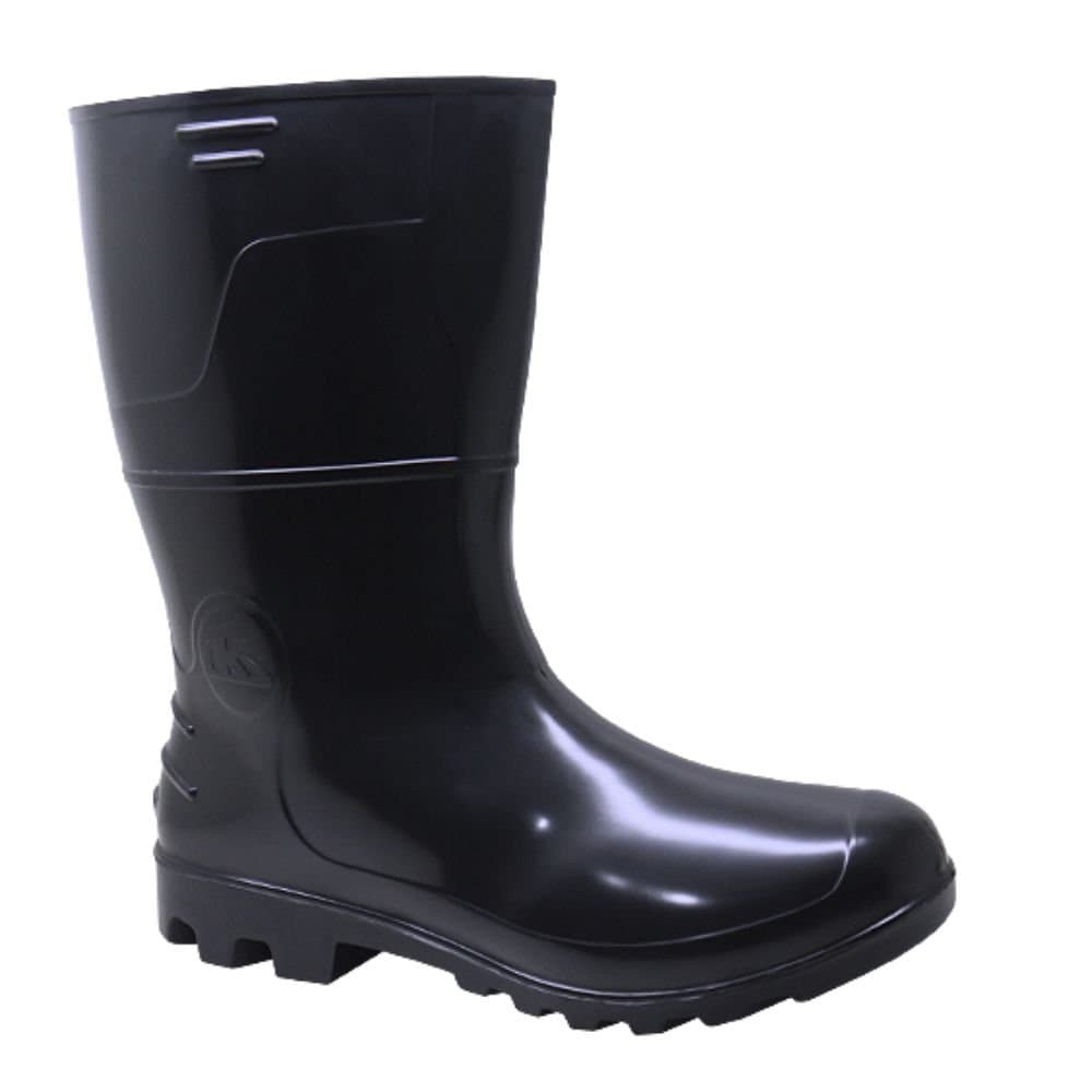 Bota de Seguranca Safety Boots em PVC 6028P Preto Cano Medio N40 KADESH-6028PCF-40
