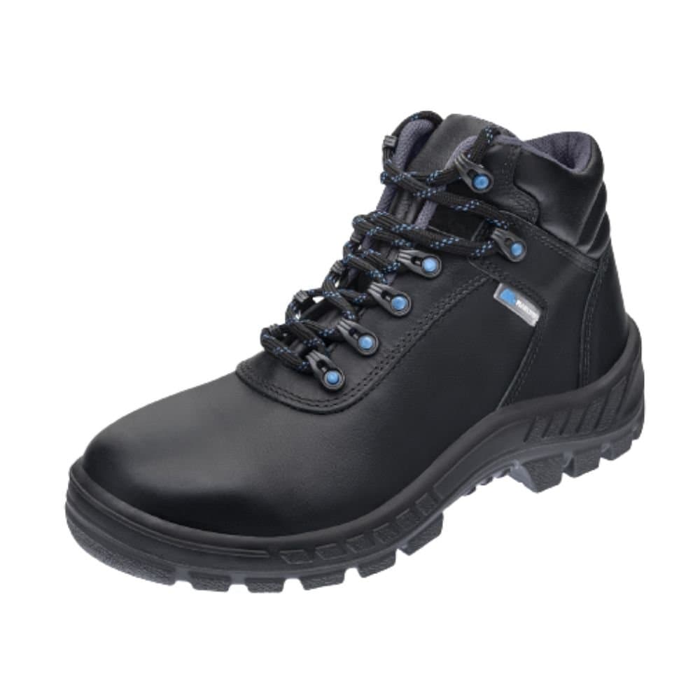 Bota de Seguranca Couro Antichamas N37 Cor Preto com Cadarco MARLUVAS-700870-37