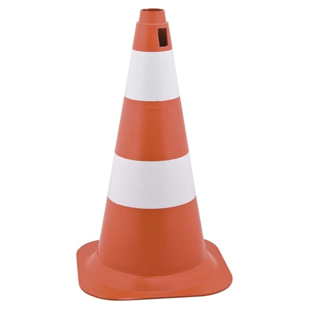 Cone sinalizador 50cm Branco E Laranja VONDER-CONE50CMBE