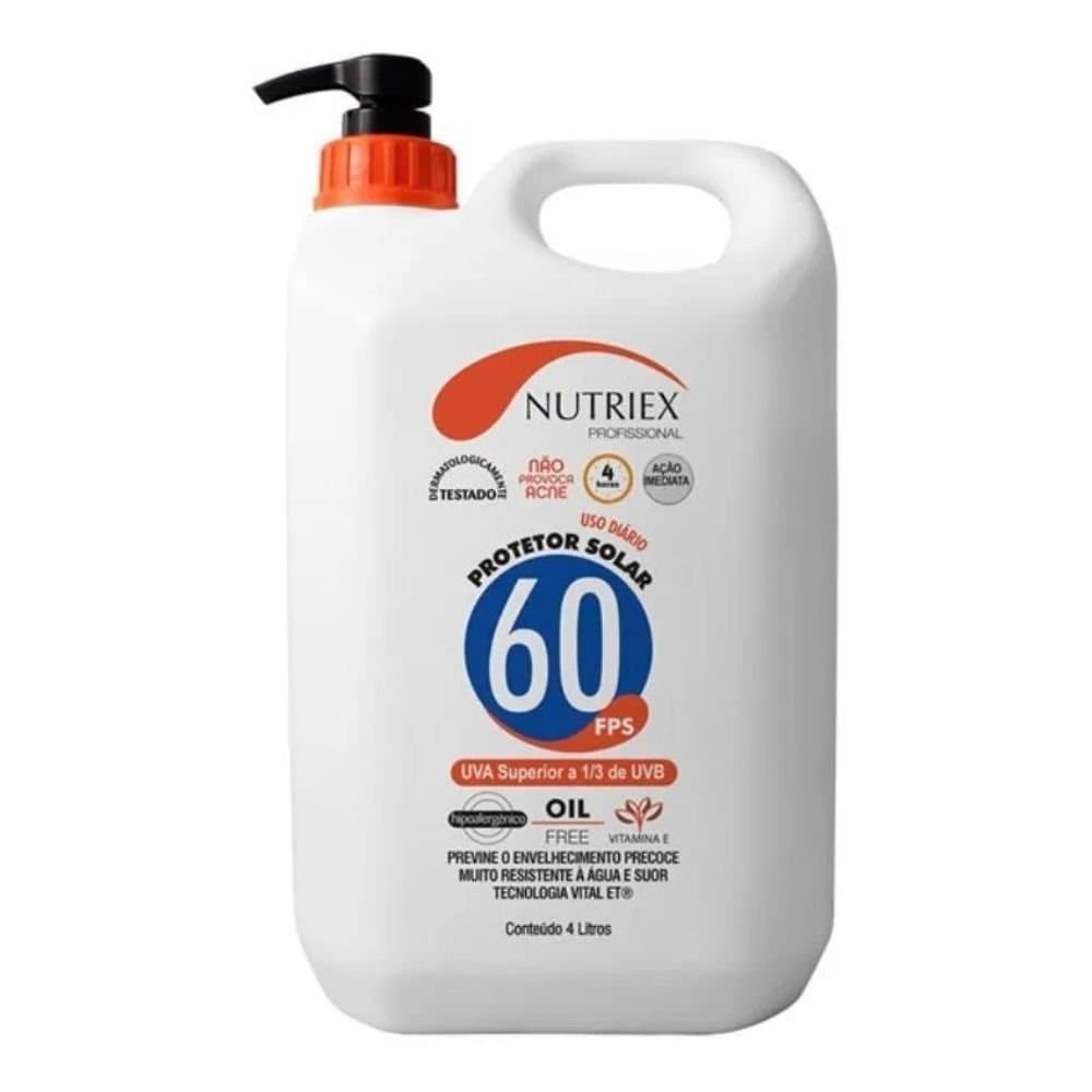 Protetor Solar Profissional FPS 60 13 UVA 4 Litros NUTRIEX-61044