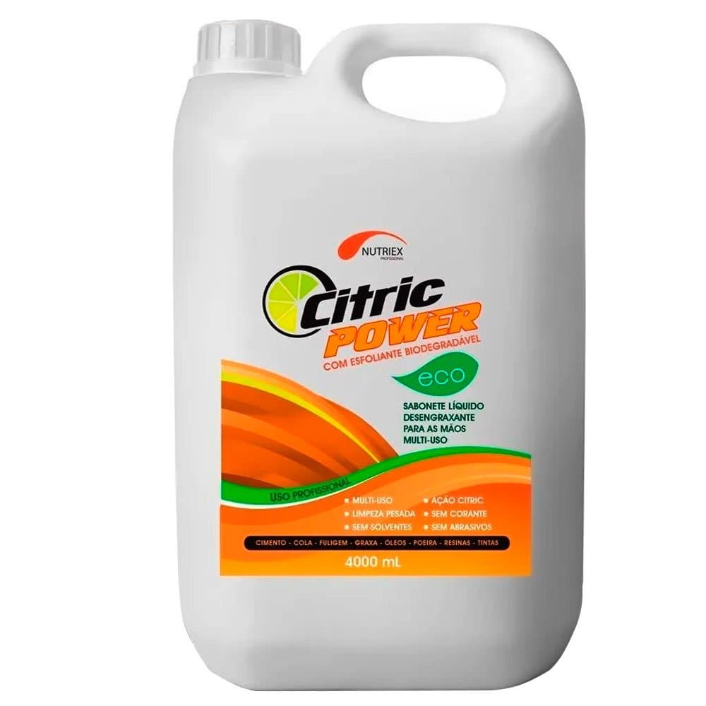 Sabonete Liquido Desengraxante com Esfoliante Citric Power 4 Litros NUTRIEX-0063644