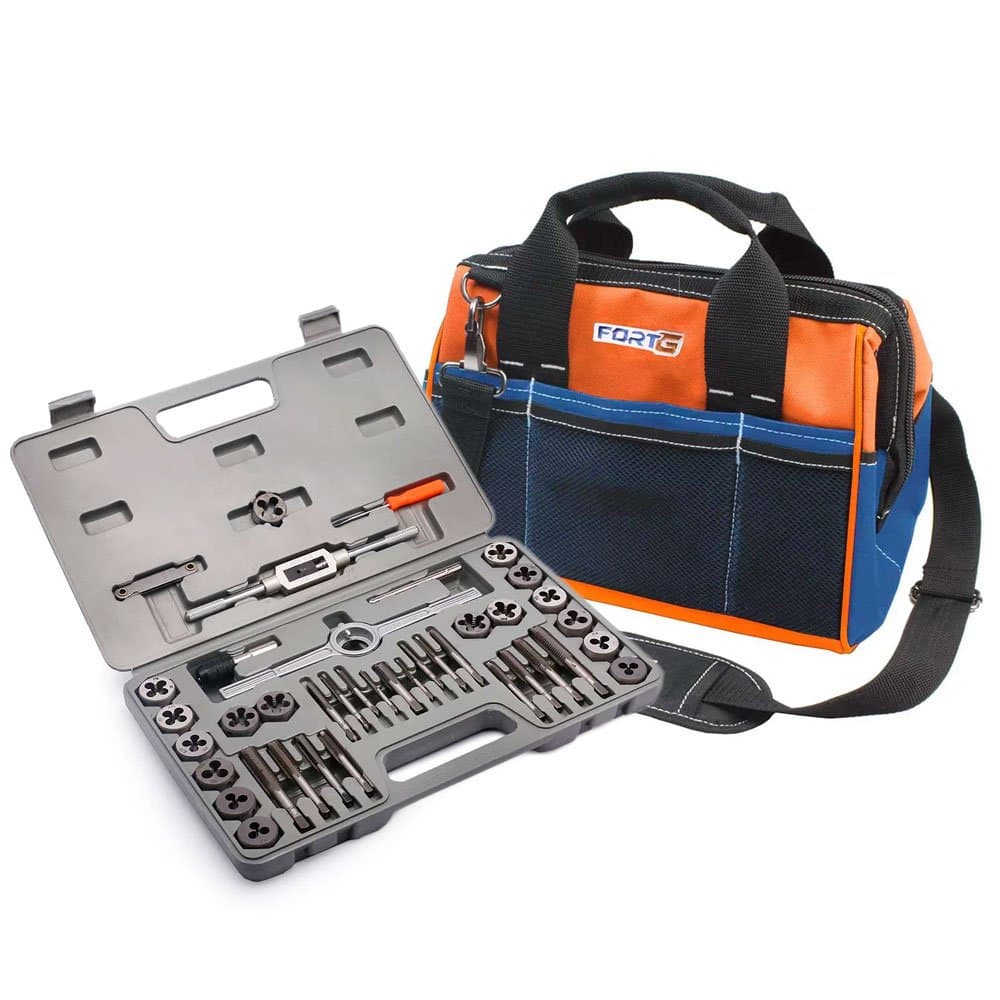 Combo Jogo de Macho e Tarracha FG8461 40 Pecas Bolsa para Ferramentas Reforcada FORTGPRO-K1846