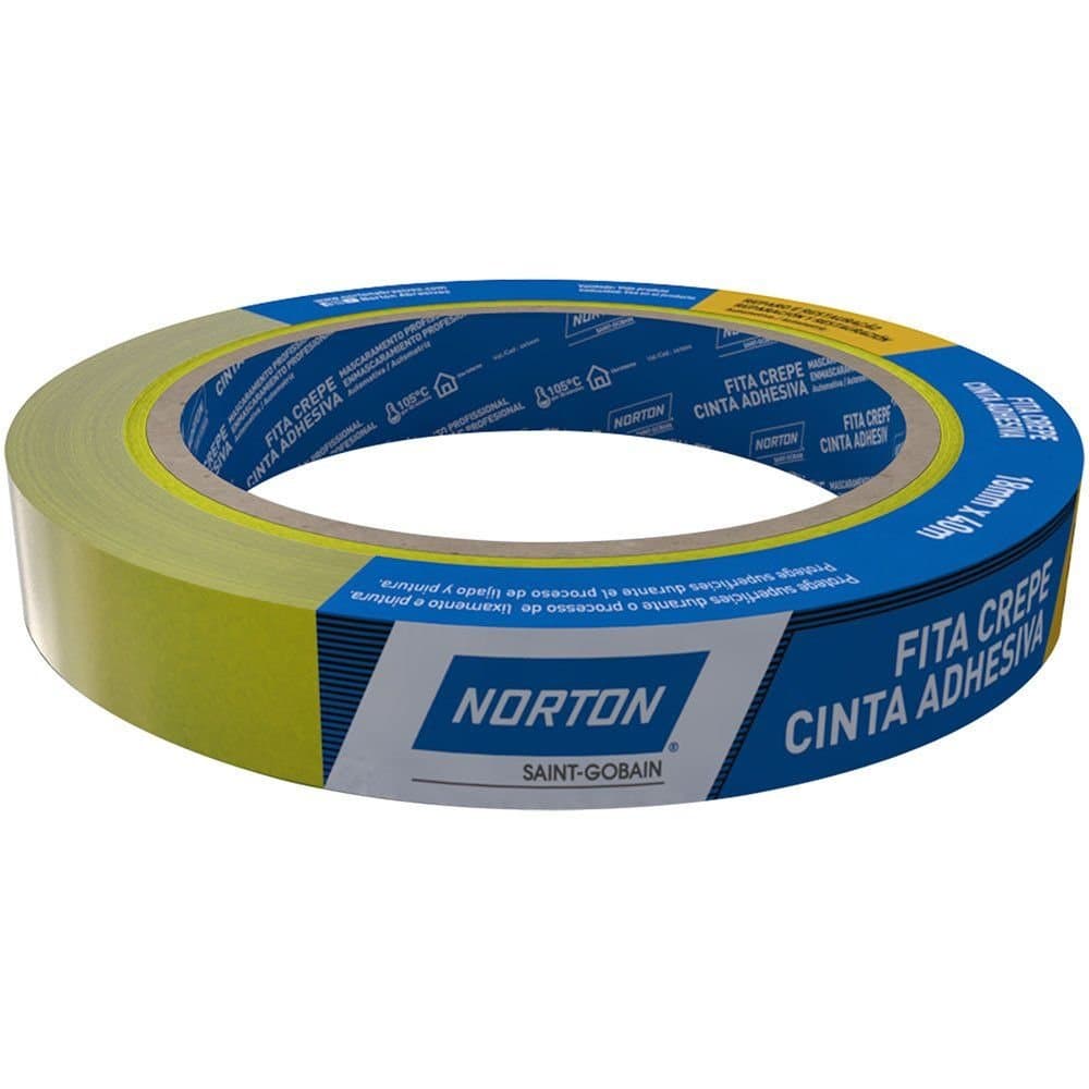 Fita Crepe Automotiva Reparo e Restauracao Gold 18mm x 40m NORTON-66261164298